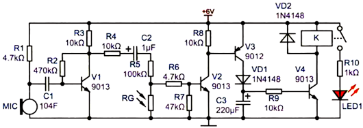 聲光控延時開關電路